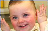 Baby smiling