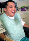 Seated patient