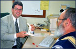 Dr Jackson with patient