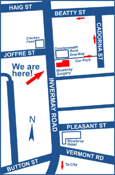 Mowbray Map
