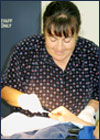 Nurse doing dressing